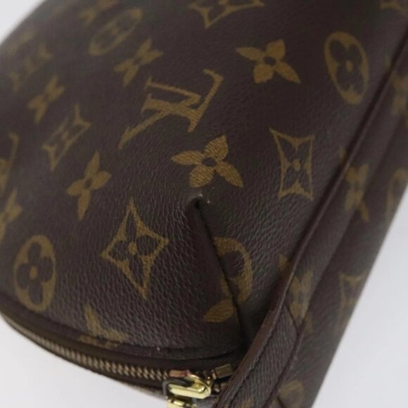 LOUIS VUITTON Monogram Trousse Demi Ronde Cosmetic Pouch M47520 LV Auth 113338 - Picture 3 of 16